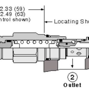 SUN HYDRAULICS Direct-acting relief valve (RDDA-LWN)