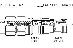 SUN HYDRAULICS 3:1 pilot ratio, vented counterbalance valve - atmospherically referenced (CACALHN)