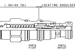 SUN HYDRAULICS3:1 pilot ratio, semi-restrictive counterbalance valve(CBBCLIN)