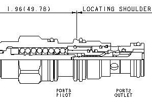 SUN HYDRAULICS 3:1 pilot ratio, semi-restrictive counterbalance valve (CBBCLHN)
