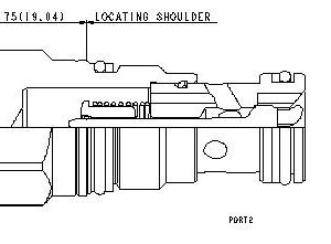 SUN HYDRAULICS Fixed orifice, non-pressure compensated, flow control valve with reverse flow check (CNCCXCN)