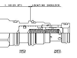 SUN HYDRAULICS Pilot-to-close check valve (CODAXAN)