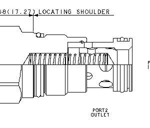 SUN HYDRAULICS Free flow nose to side check valve (CXFAXAN/AP)