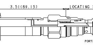 SUN HYDRAULICS 2-way, soft shift, solenoid-operated directional spool valve (DLDASHN)