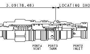SUN HYDRAULICS Ventable, pilot-operated, balanced piston relief valve - before check (HVCALAN)