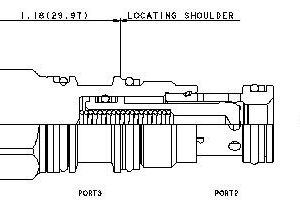 SUN HYDRAULICS Pilot-to-close, spring-biased closed, unbalanced poppet logic element (LODCXDN)