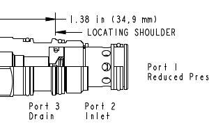 SUN HYDRAULICS Pilot-operated, pressure reducing main stage with integral T-8A control cavity (PBFB8WN)
